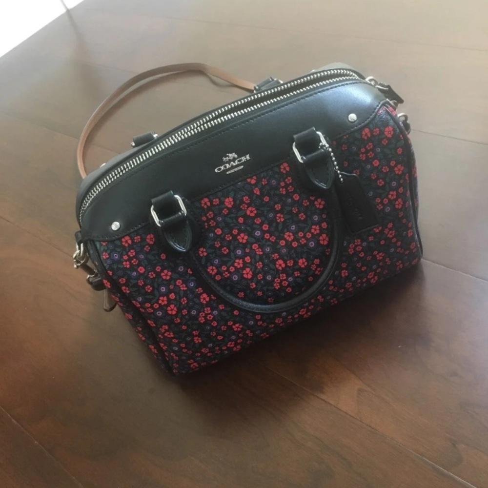 Coach mini Bennett ranch floral satchel